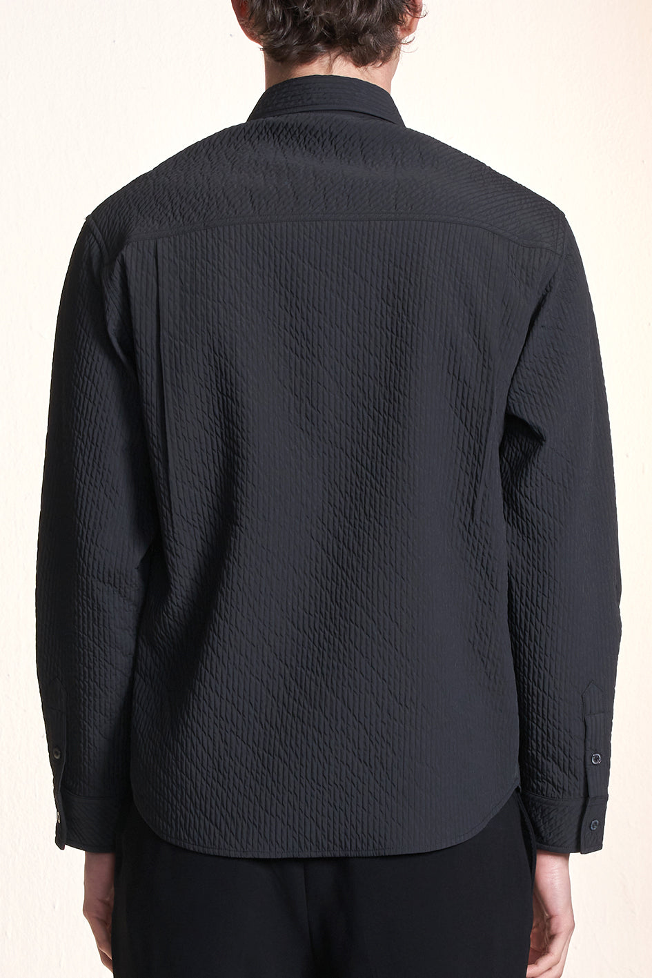 Striped Textured Basic Shirt