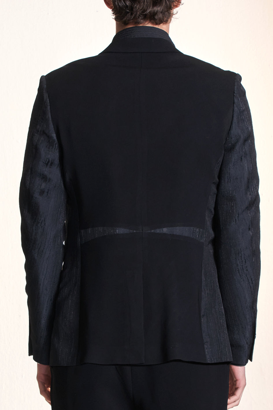 Sharp Cut Striped Textured Blazer