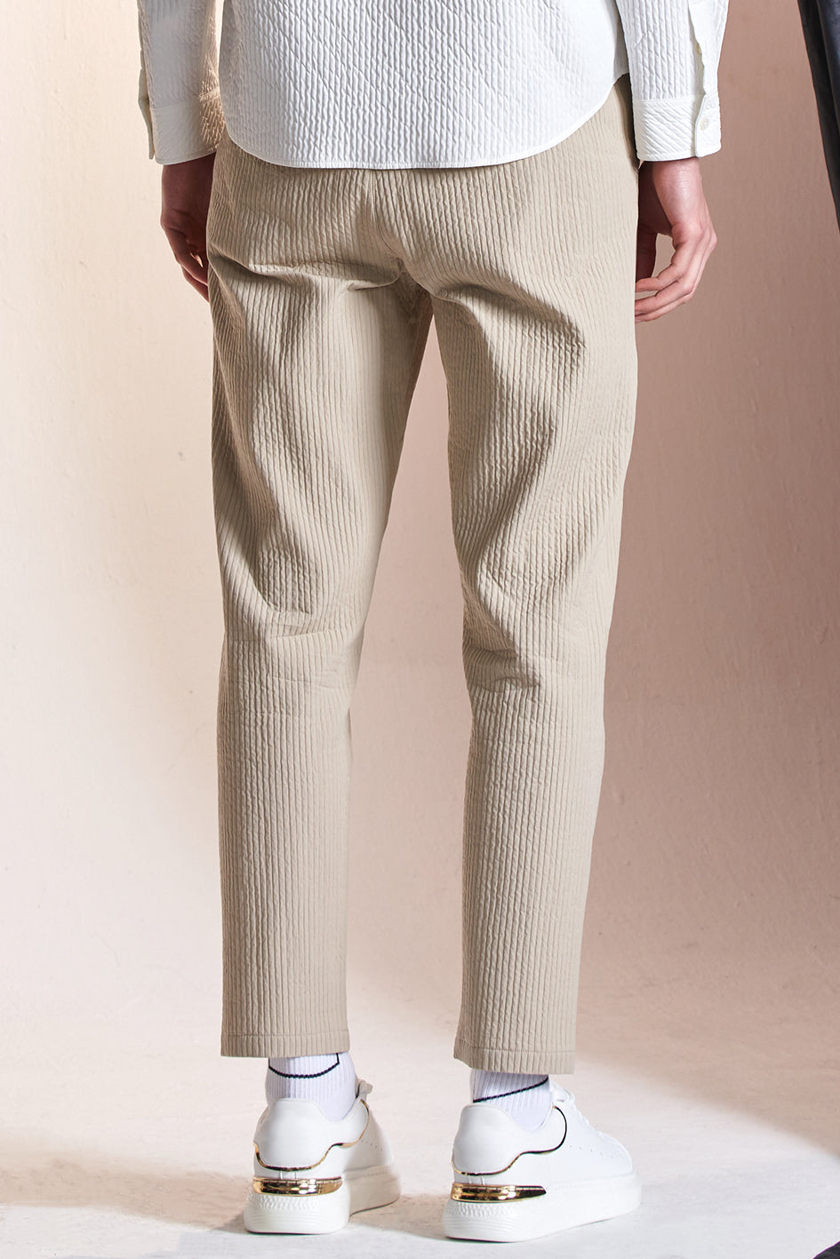 Stripes Texture Regular Fit Pants