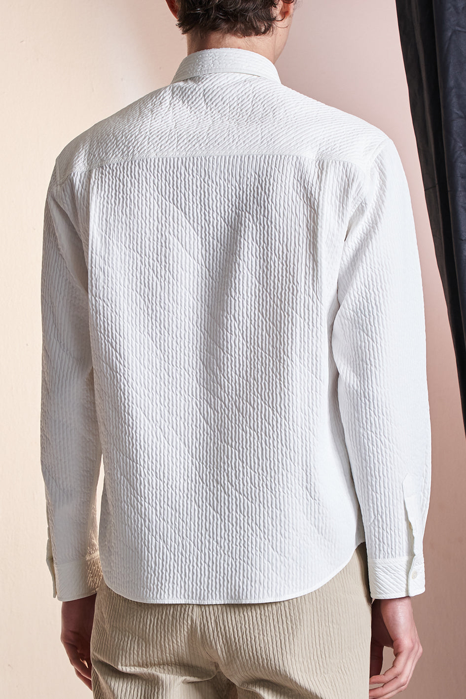 Striped Textured Basic Shirt