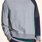 Sweatshirt With Color Contrast Sleeve