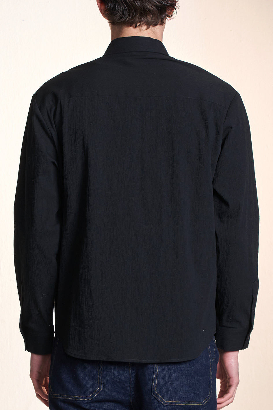 Cotton Shirt Contrast With Denim