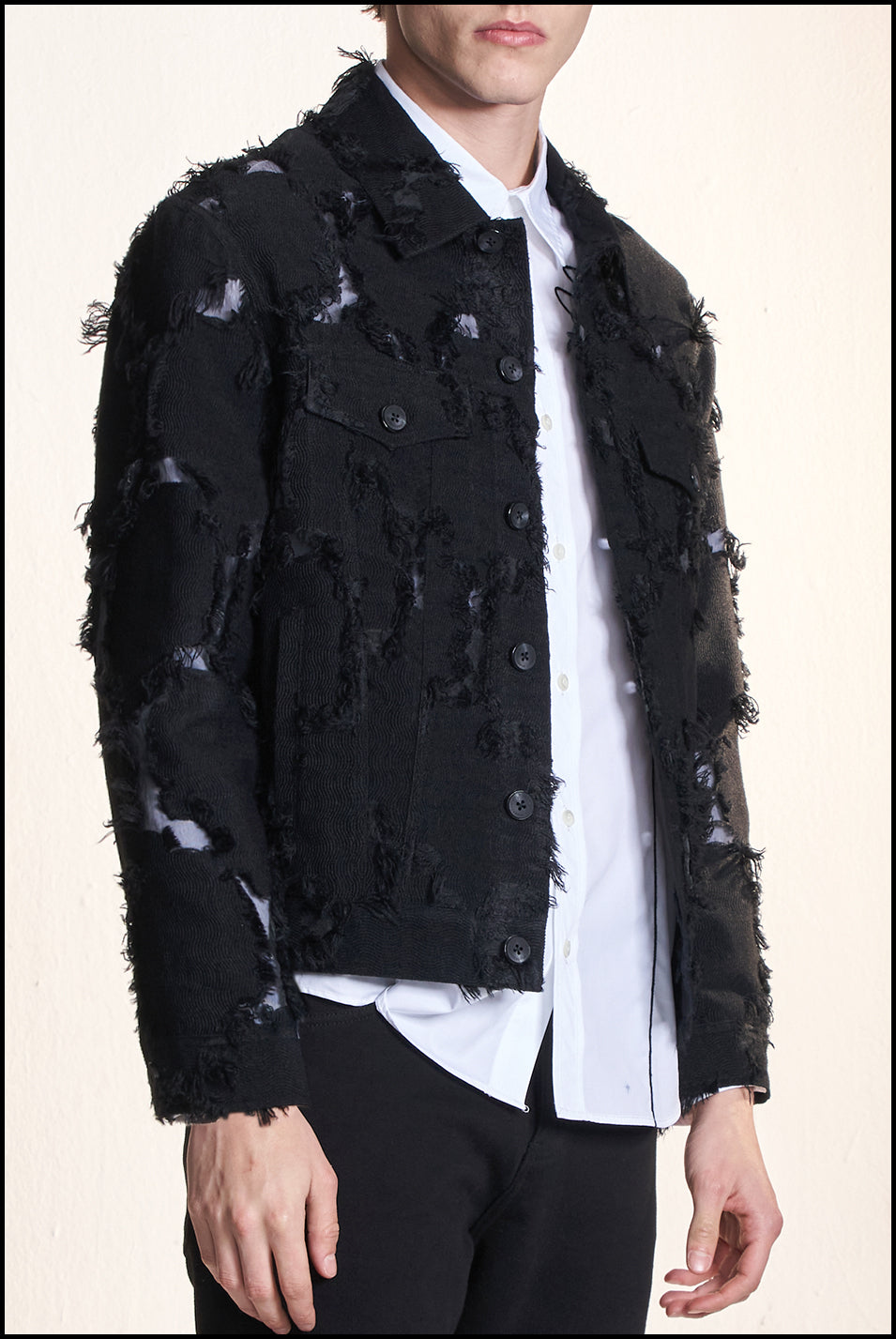 Ripped Texture Jacket