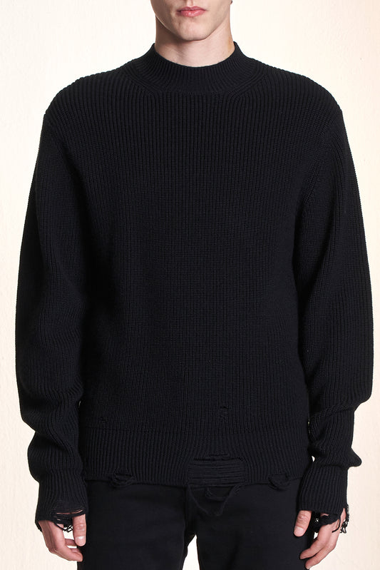 Sweater With Ripped Hem