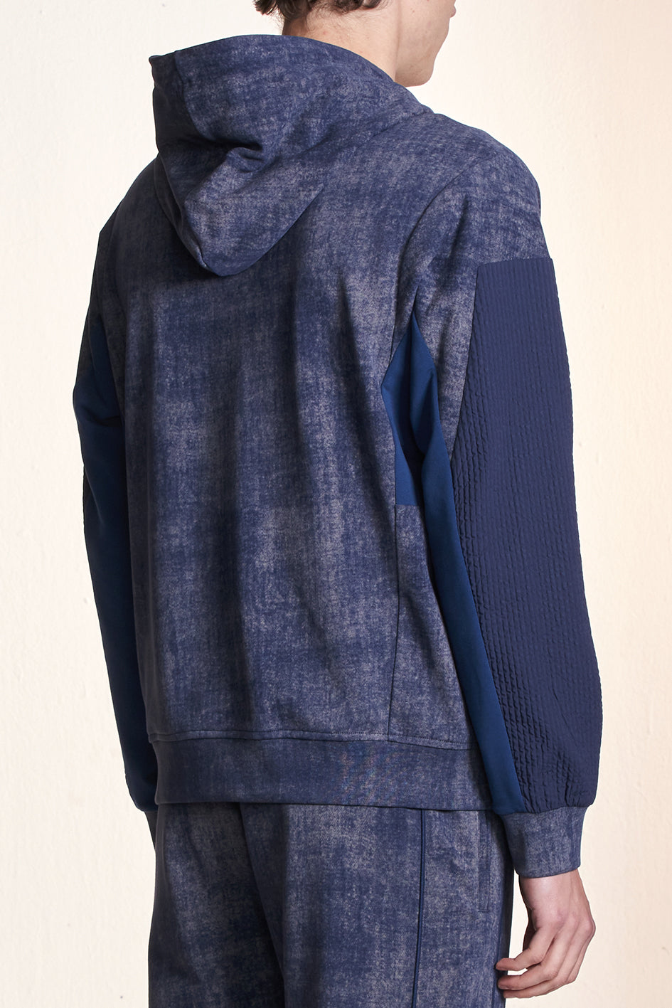 Batik Hooded Sweatshirt Zipper Jacket