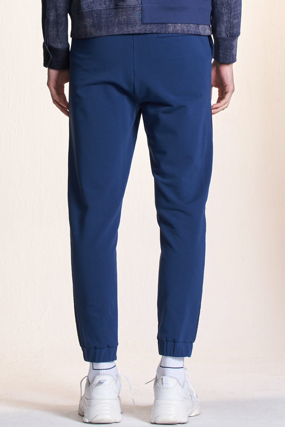 Jogging Pants With Fabric Contrast