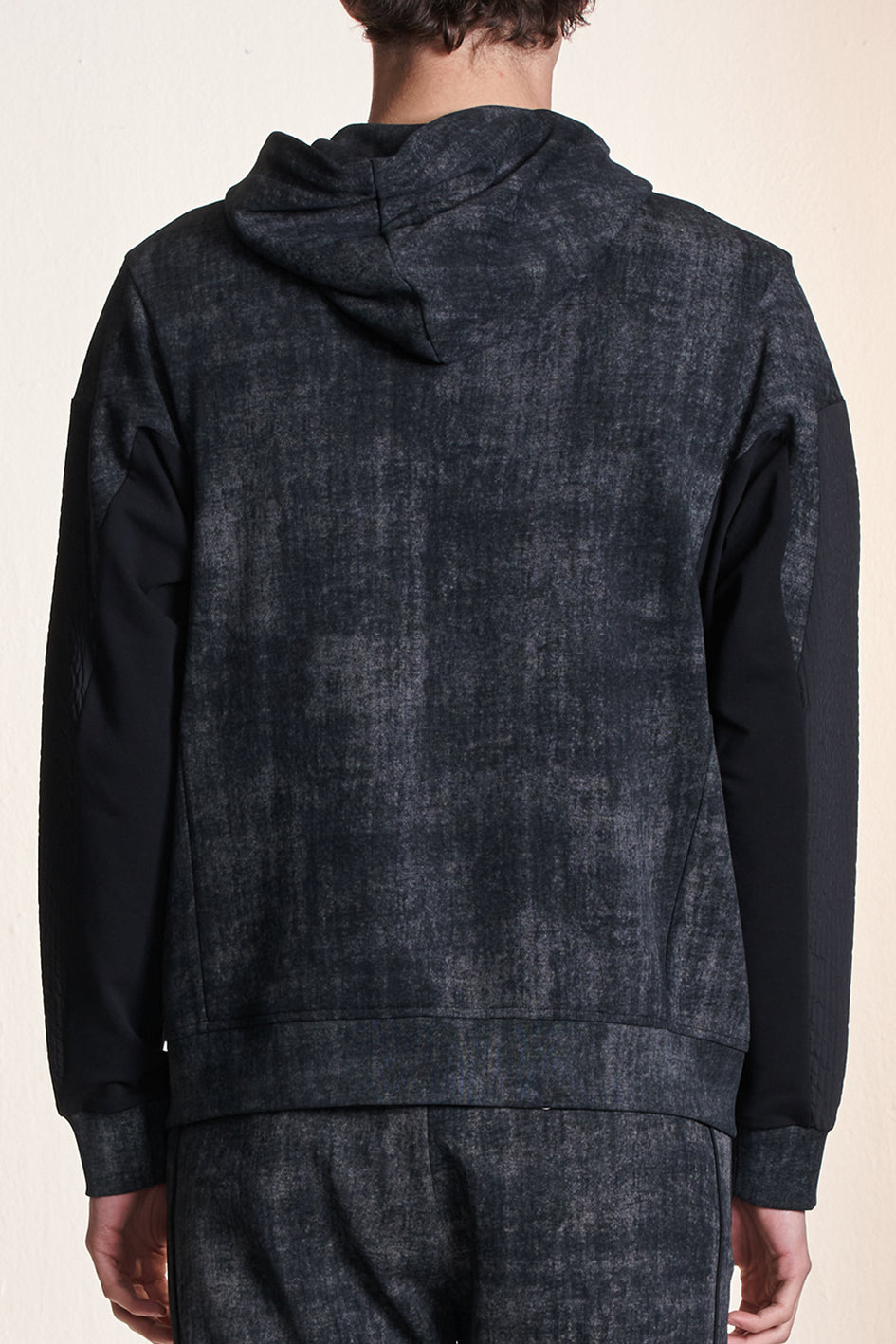 Batik Hooded Sweatshirt Zipper Jacket