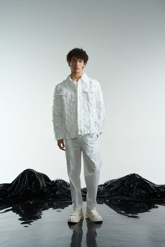 Fringed Fabric jacket