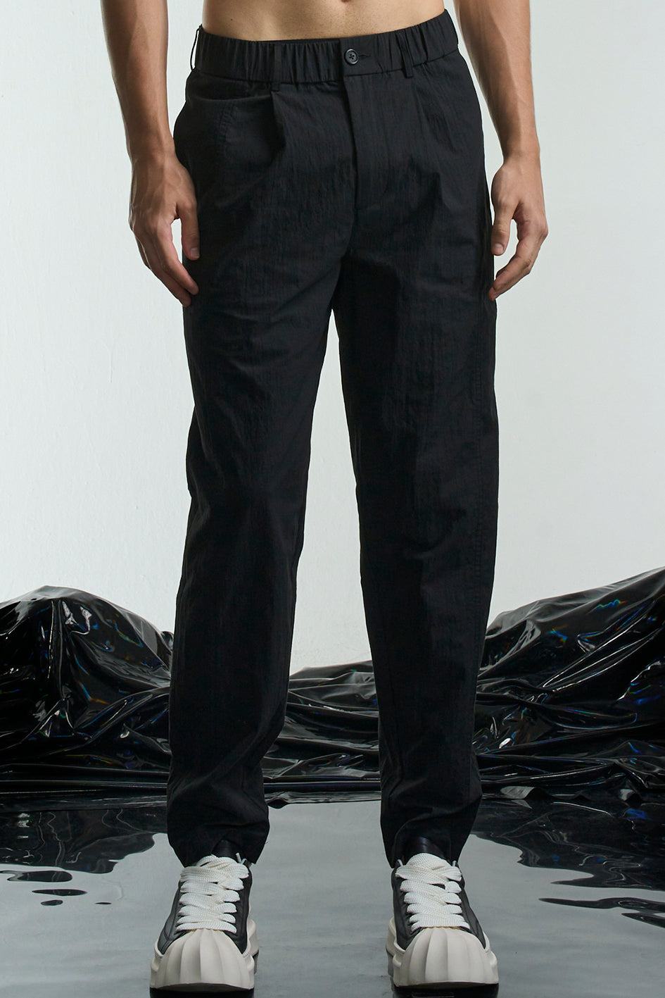 Regular Fit Washed Cotton Pants