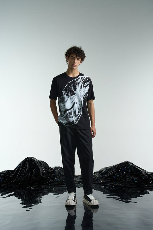 Flowing Liquid Print Tee