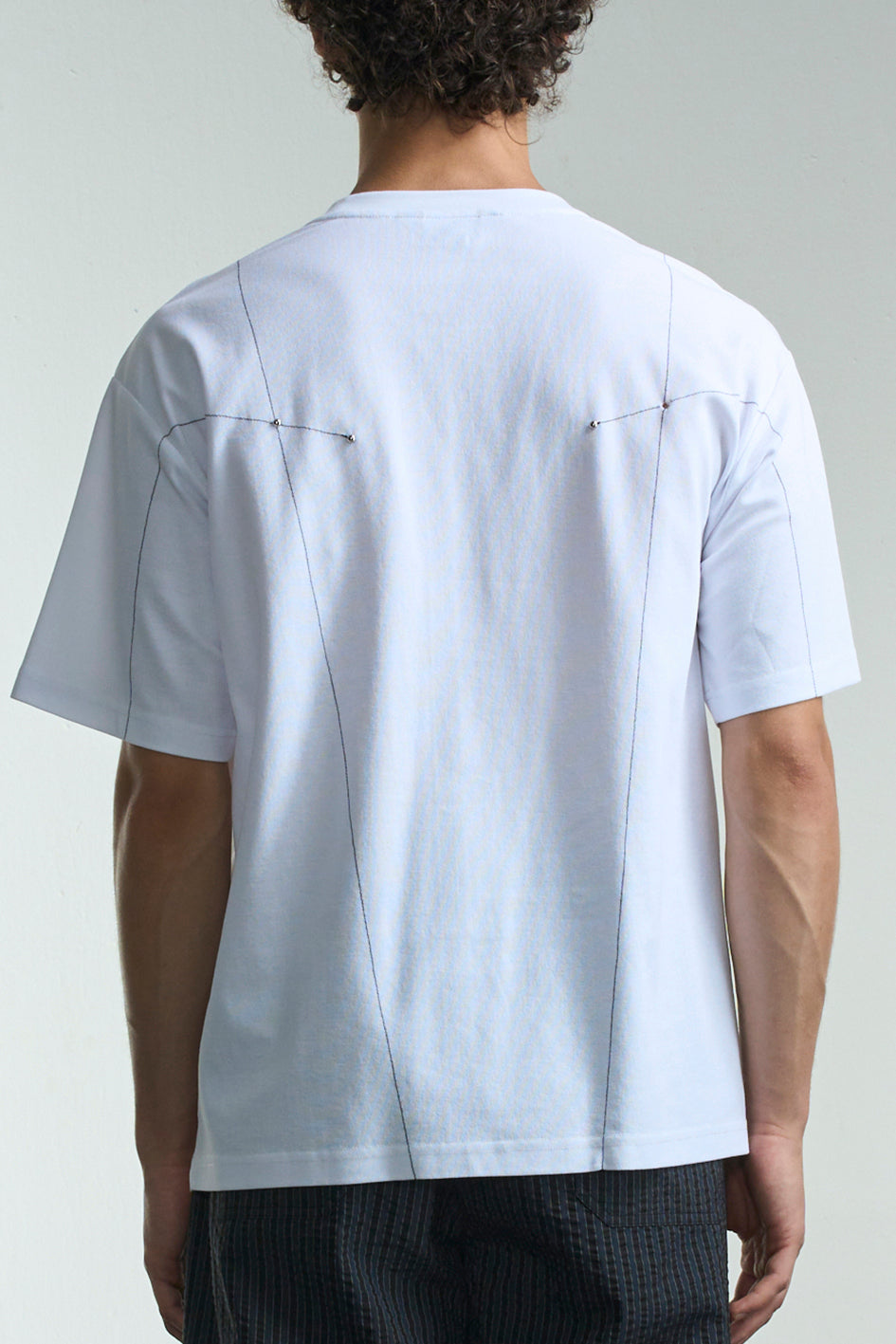 Tee With Stitching And Studs