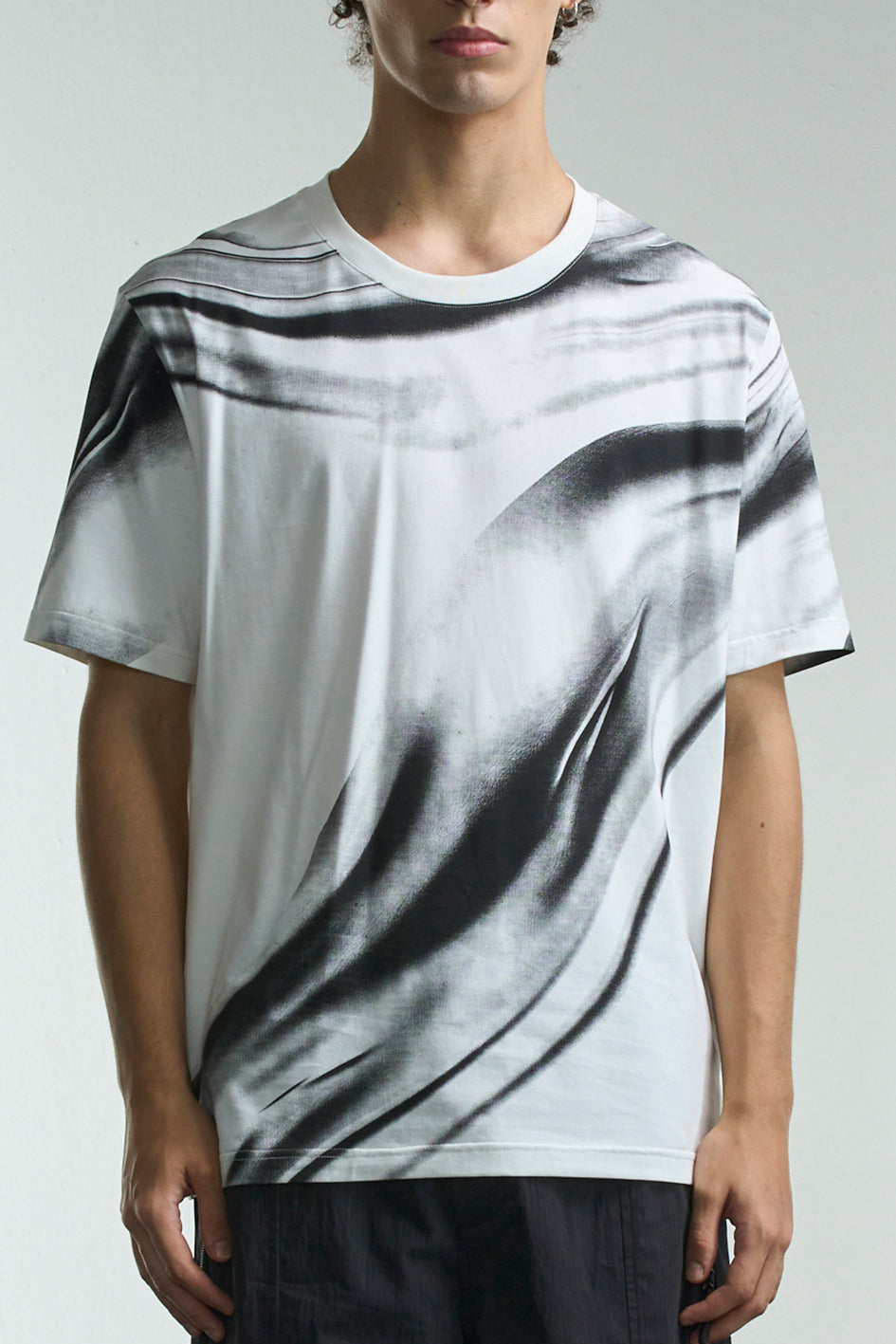 Flowing Metal Liquid Print Tee