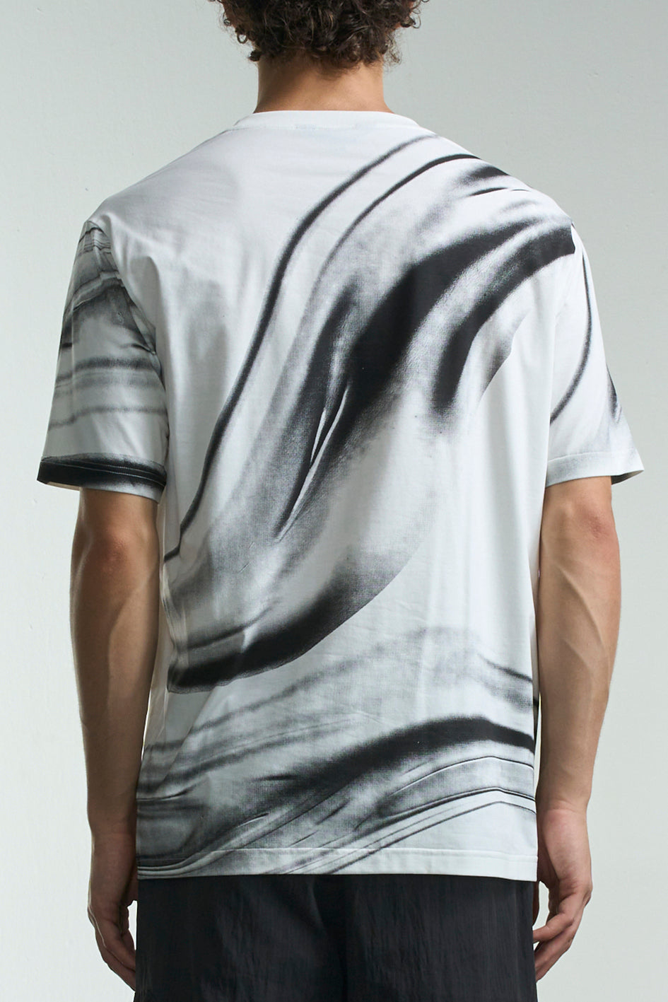 Flowing Metal Liquid Print Tee