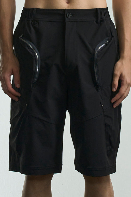 カールジッパーポケット付きカーゴショーツ