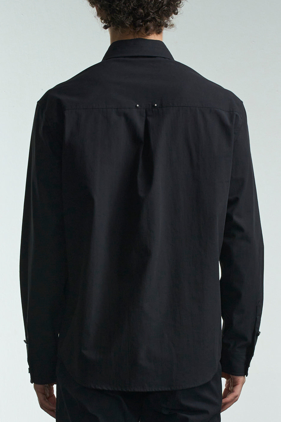 Basic Shirt With Studs On Collar