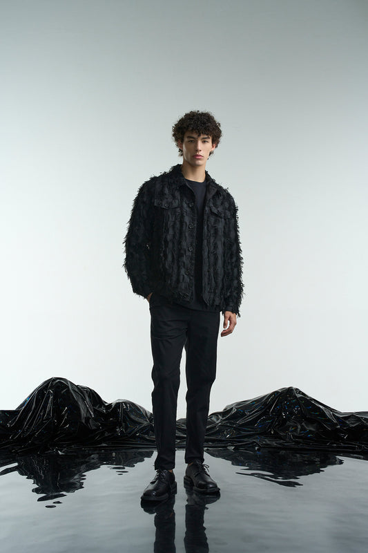 Fringed Fabric jacket