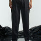 Regular Fit Tapered Pants With Pleats