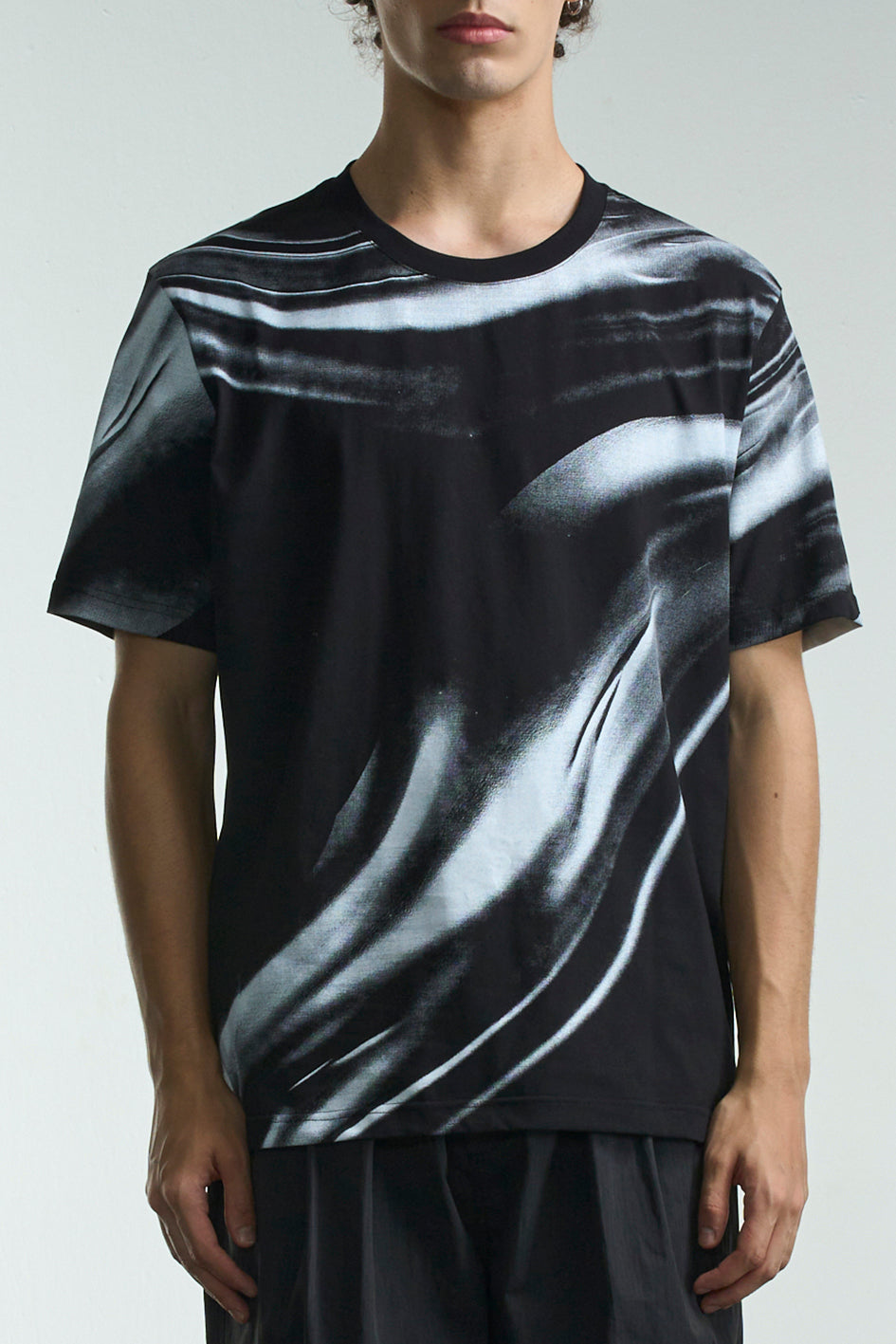 Flowing Metal Liquid Print Tee