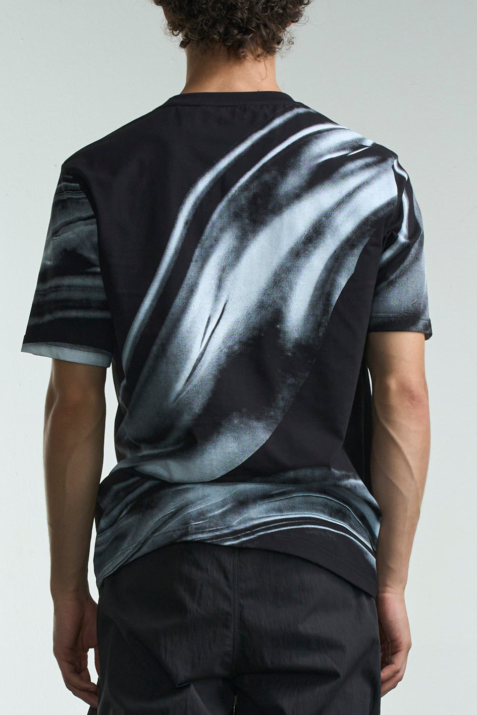 Flowing Metal Liquid Print Tee