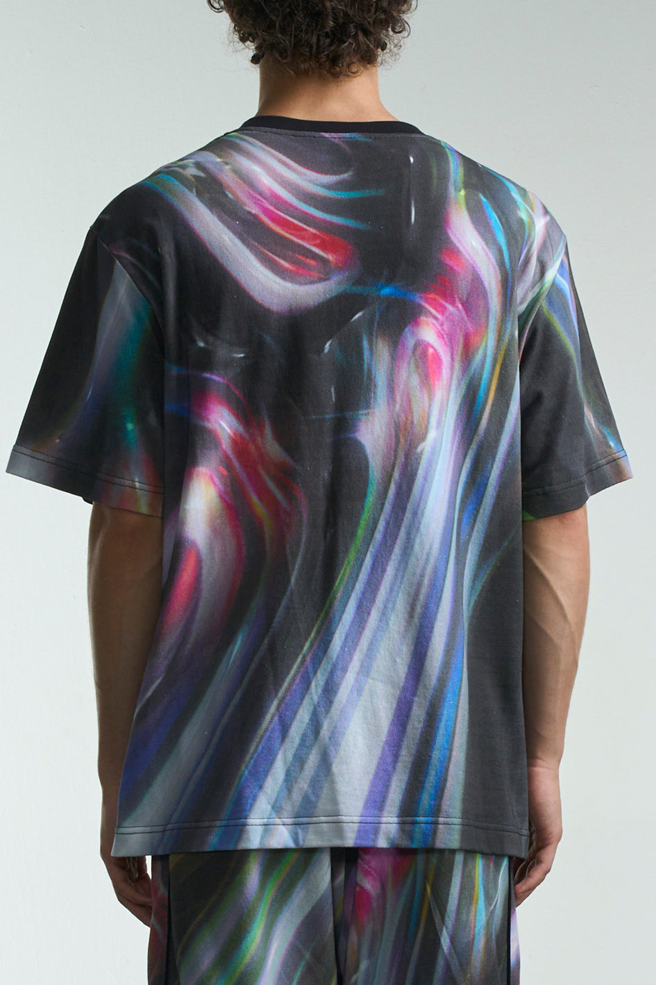 Tee With Color Liquid Print