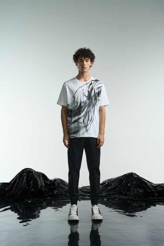 Flowing Liquid Print Tee