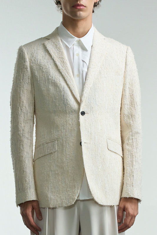 透け感のあるコットンブレザー