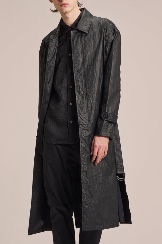Crepe Nylon Light Trench Coat