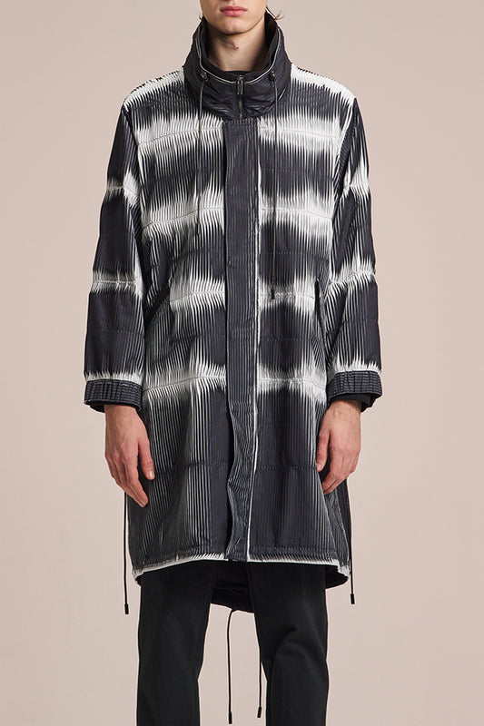 シャドープリーツジッパーコート