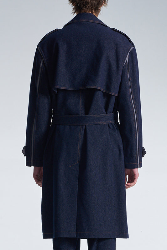 Shirt Jacket With Denim Back