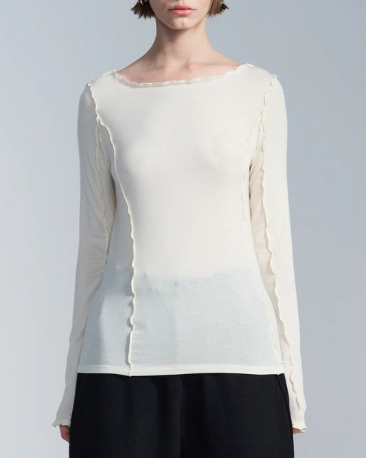 Tshirt With Coverstitch Edge