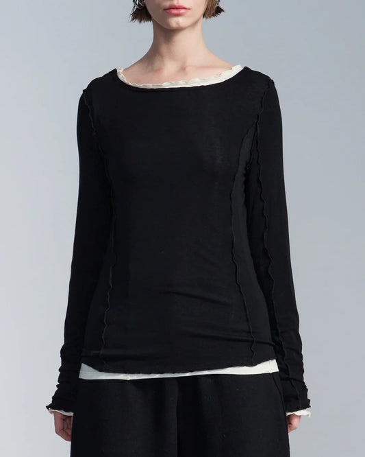 Tshirt With Coverstitch Edge