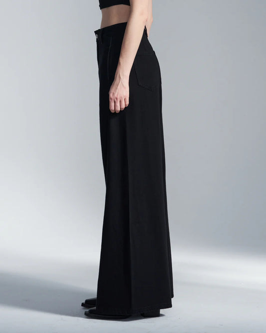 Flare Leg Cotton Pants