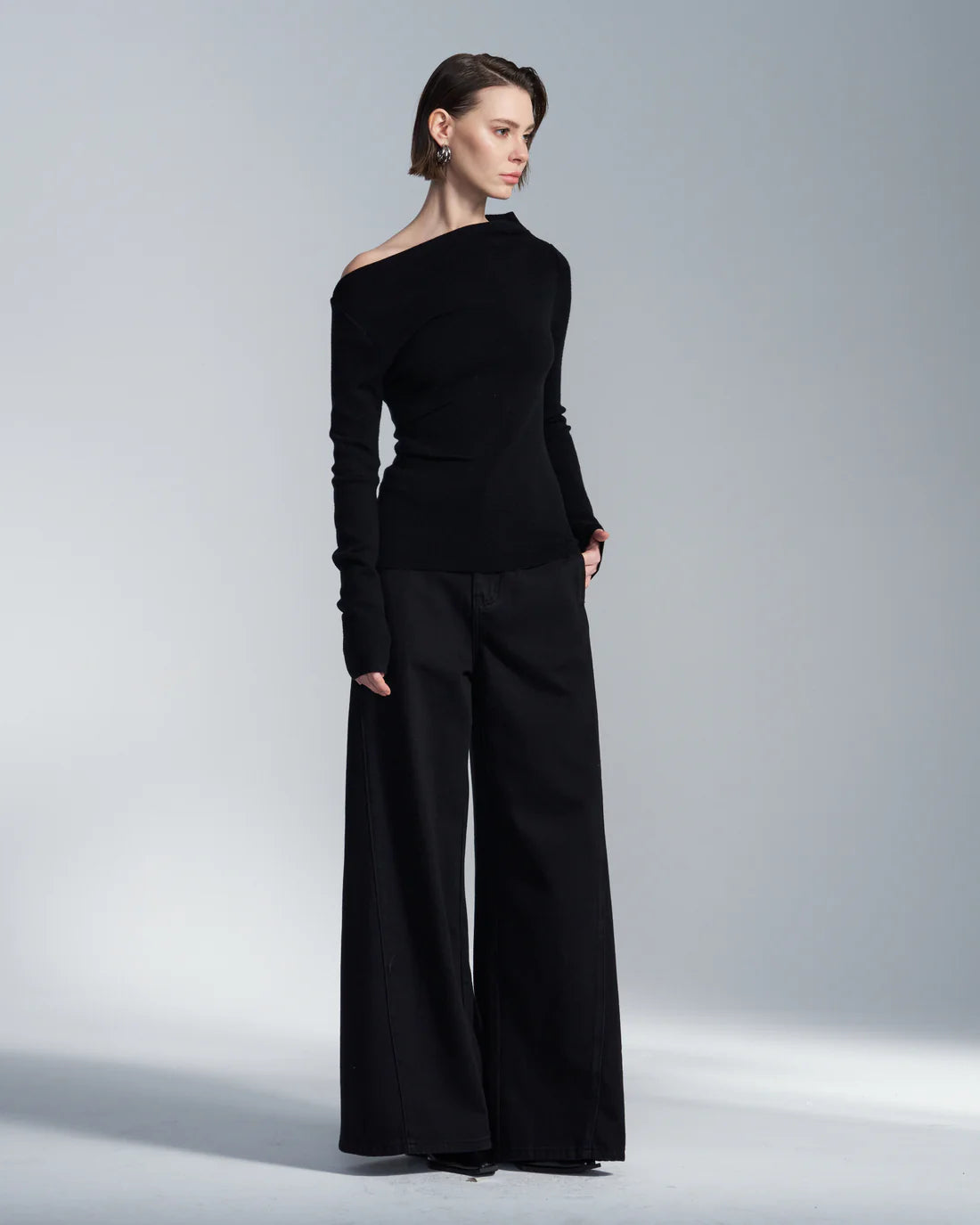 Flare Leg Cotton Pants