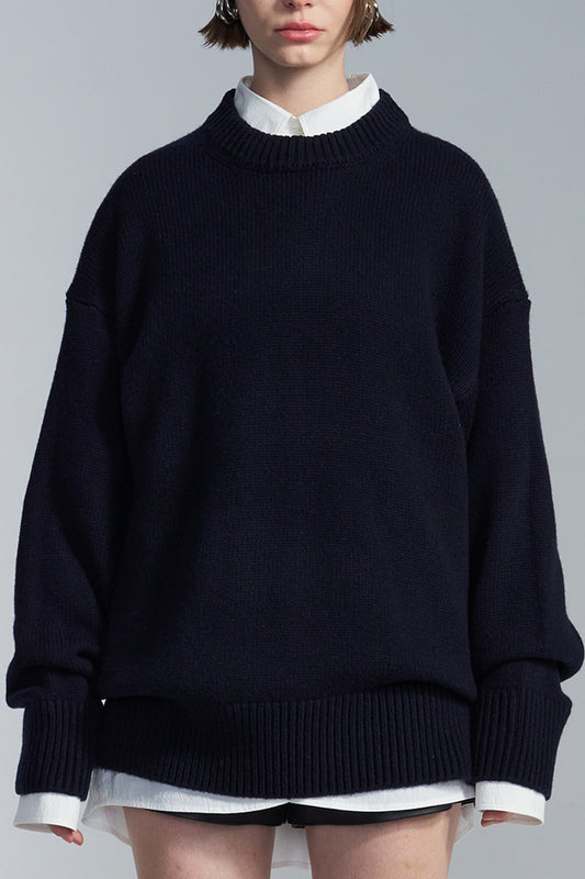 Oversized Round Neck Sweater