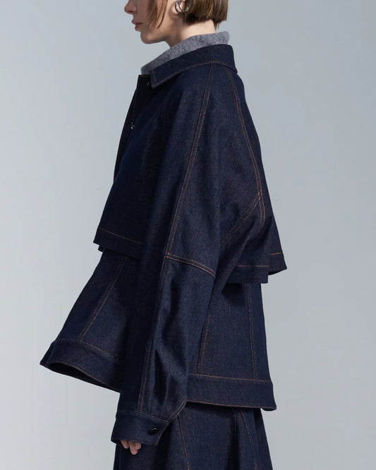 Flare Hem Denim Jacket