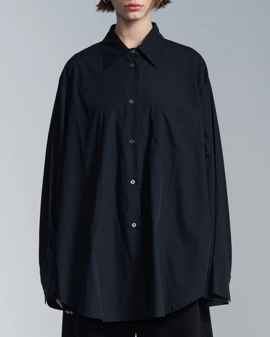 Loose Fit Shirt With Pleated Cuff