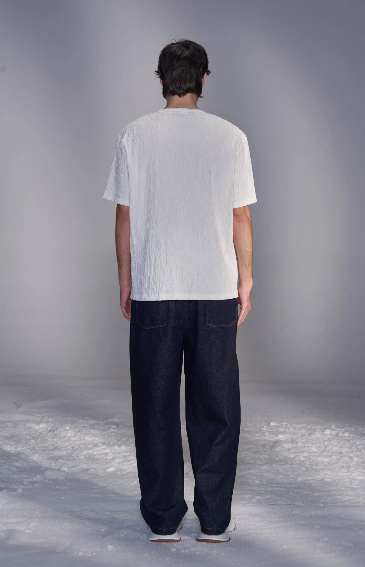 Smocked Corduroy T-Shirt