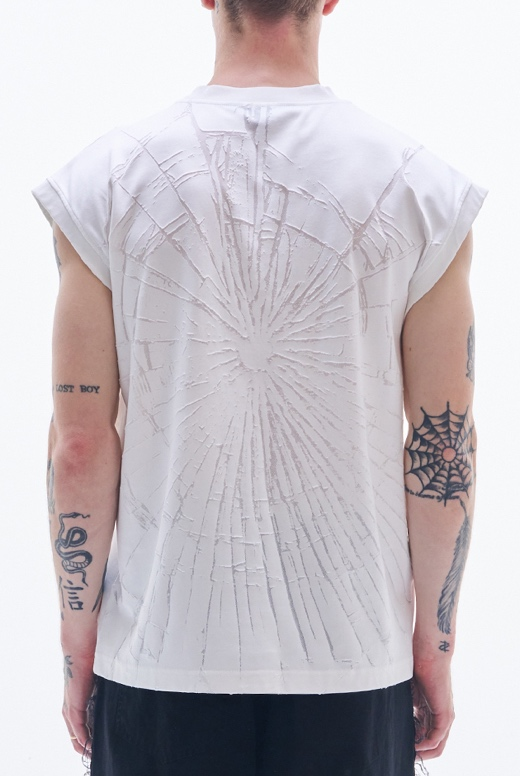 Tee with Burnt-Out Pattern