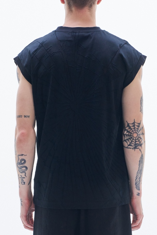 Tee with Burnt-Out Pattern