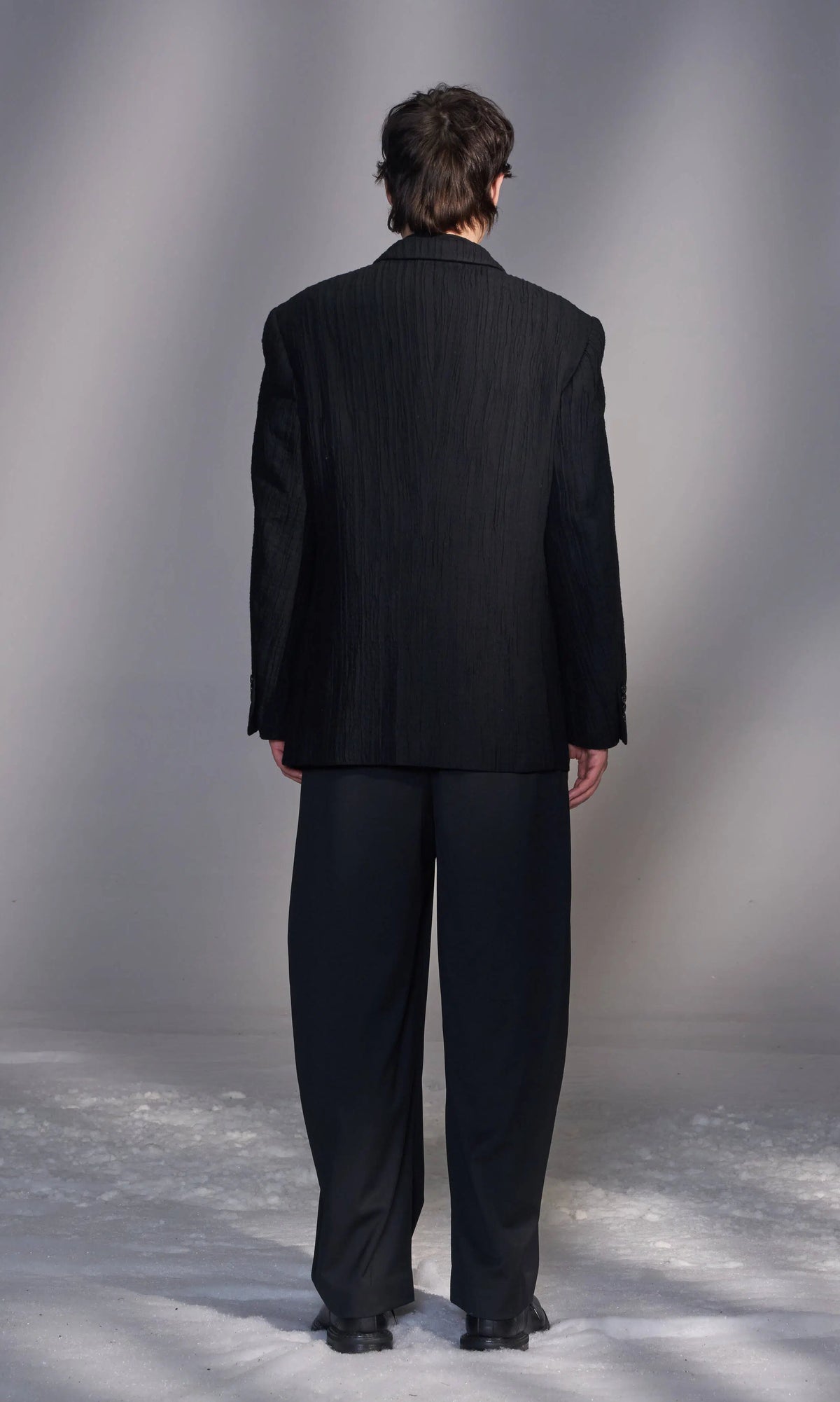 Balloon-Fit Wool Pants