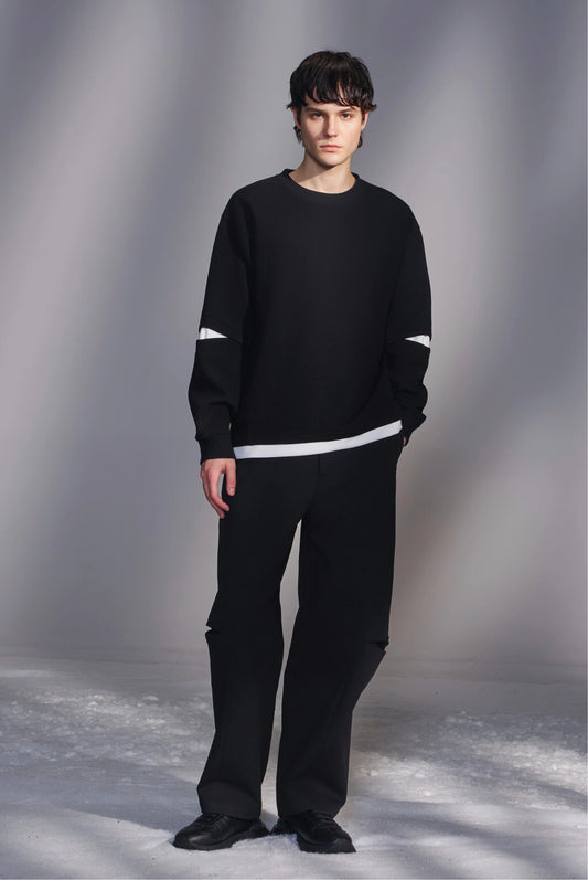 Slit-Sleeve Sweatshirt