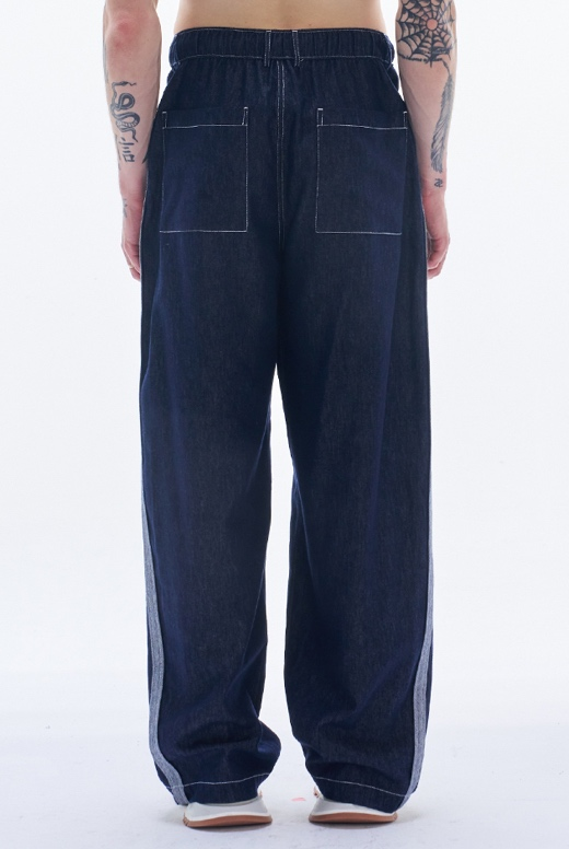 Linen Denim Bagge Pants