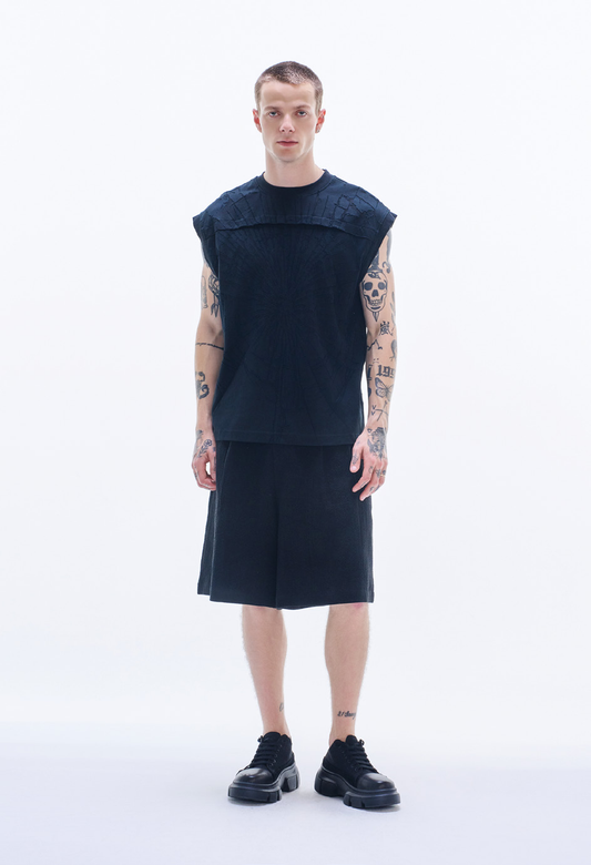 Tee with Burnt-Out Pattern