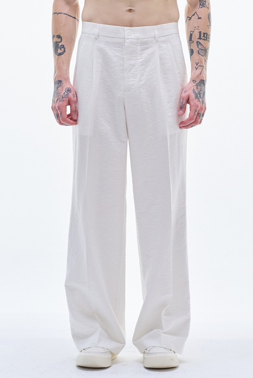 Viscose Linen Bell Bottom Pants