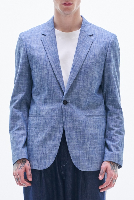 Yarn Dyed Fabric Blazer