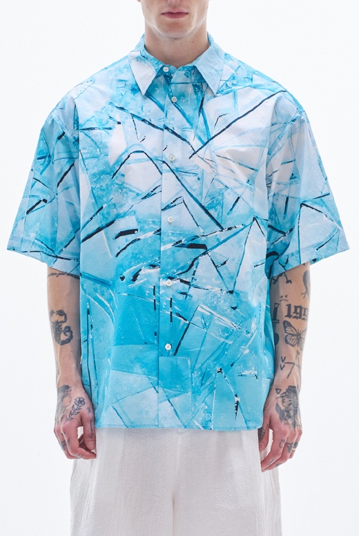Shirt With Glass Digital Print