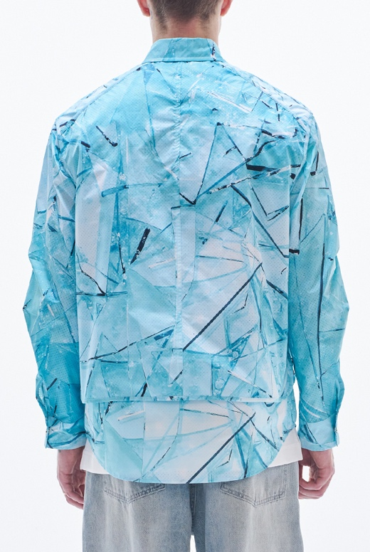 Jacket With Glass Digital Print