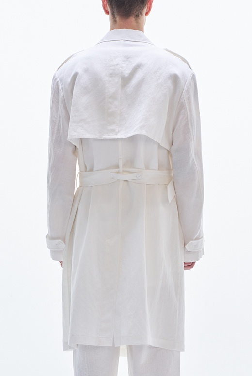 Viscose Linen Trench Coat