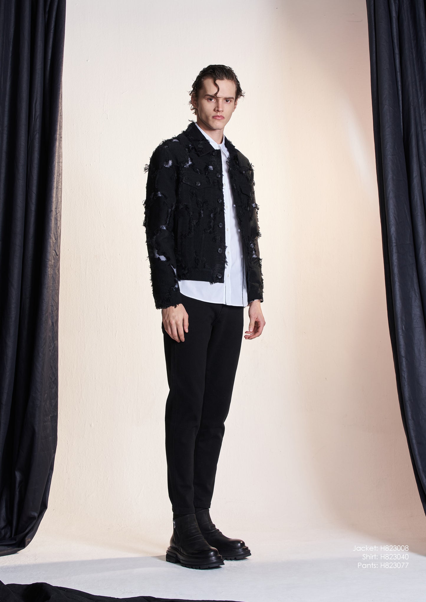 Ripped Texture Jacket
