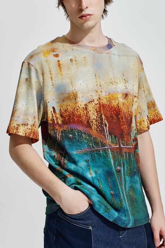 Rust Pattern Print Tee
